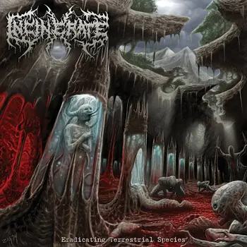 Copertina dell'album Eradicating Terrestrial Species degli Incinerate
