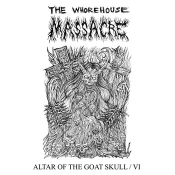 Copertina della ristampa di due EP da parte degli The Whorehouse Massacre