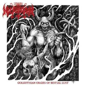 Copertina dell'album Golgothian Orgies of Bestial Lust dei Necrochakal